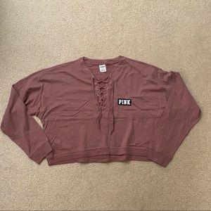 VS PINK cropped long sleeve